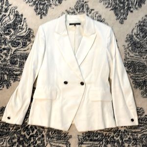 Rag & Bone White Linen Blazer Size 8